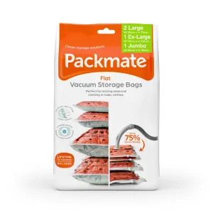 Pack Mate Flat Vacuum Storage Bags