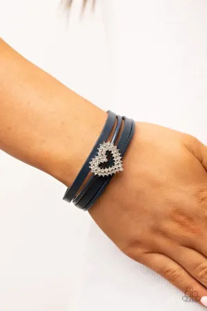 Paparazzi Wildly In Love - Blue Bracelet