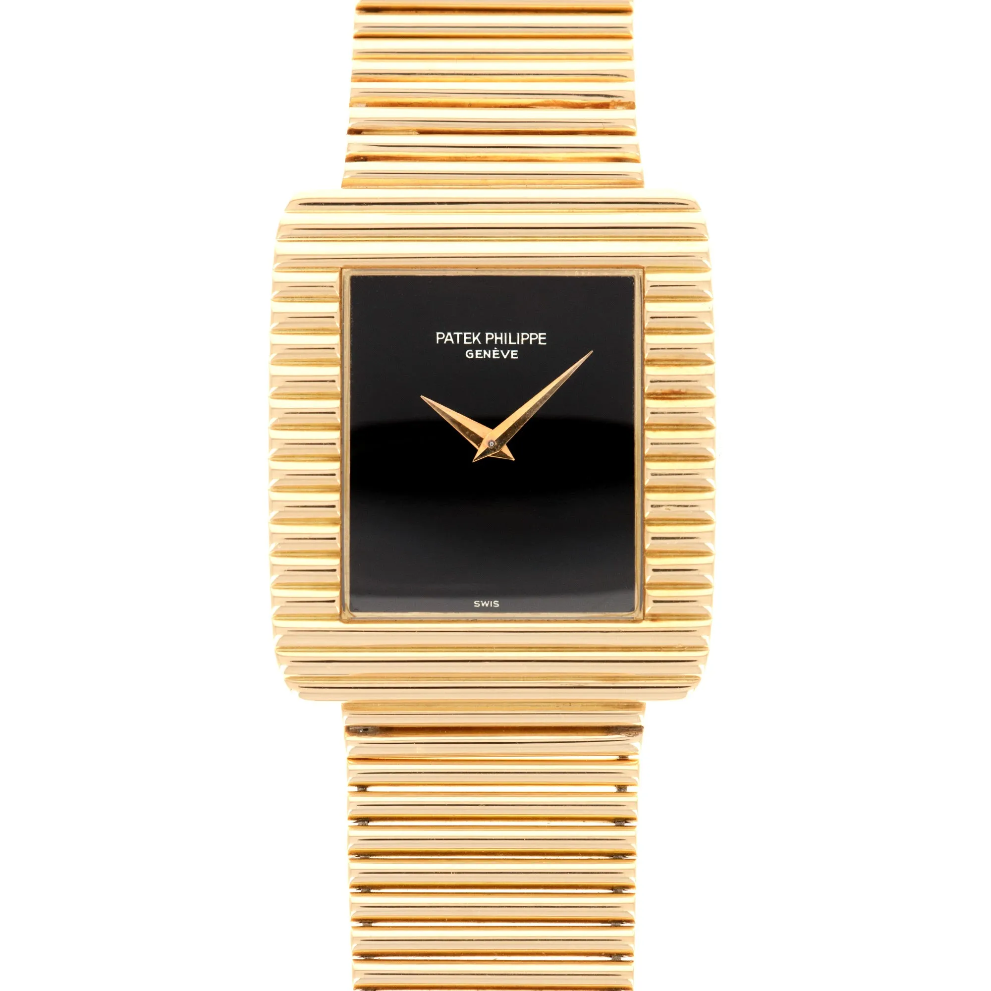 Patek Philippe Yellow Gold Onyx Dial Ref. 3733