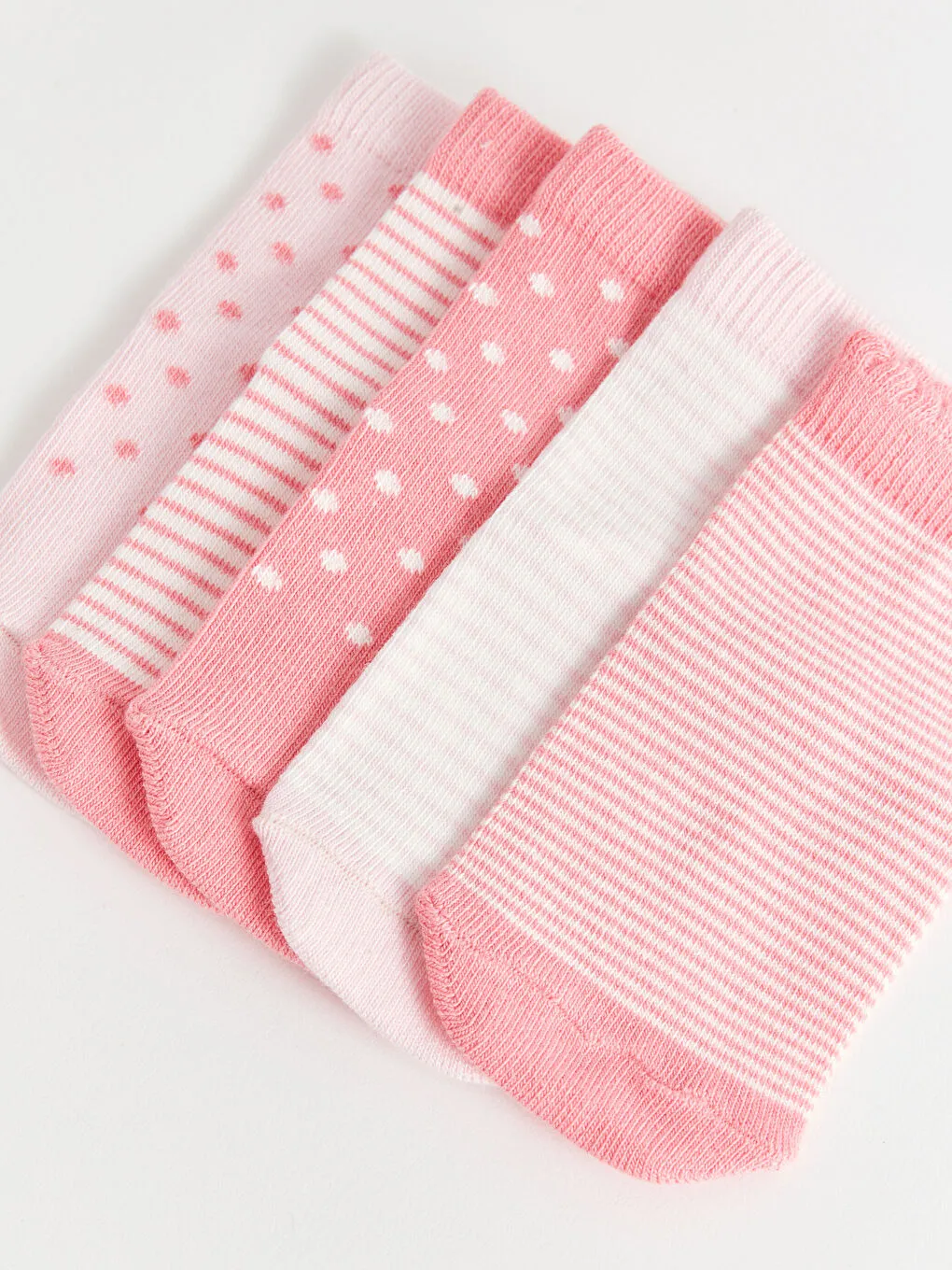 Patterned Baby Girl Socks Set Of 5
