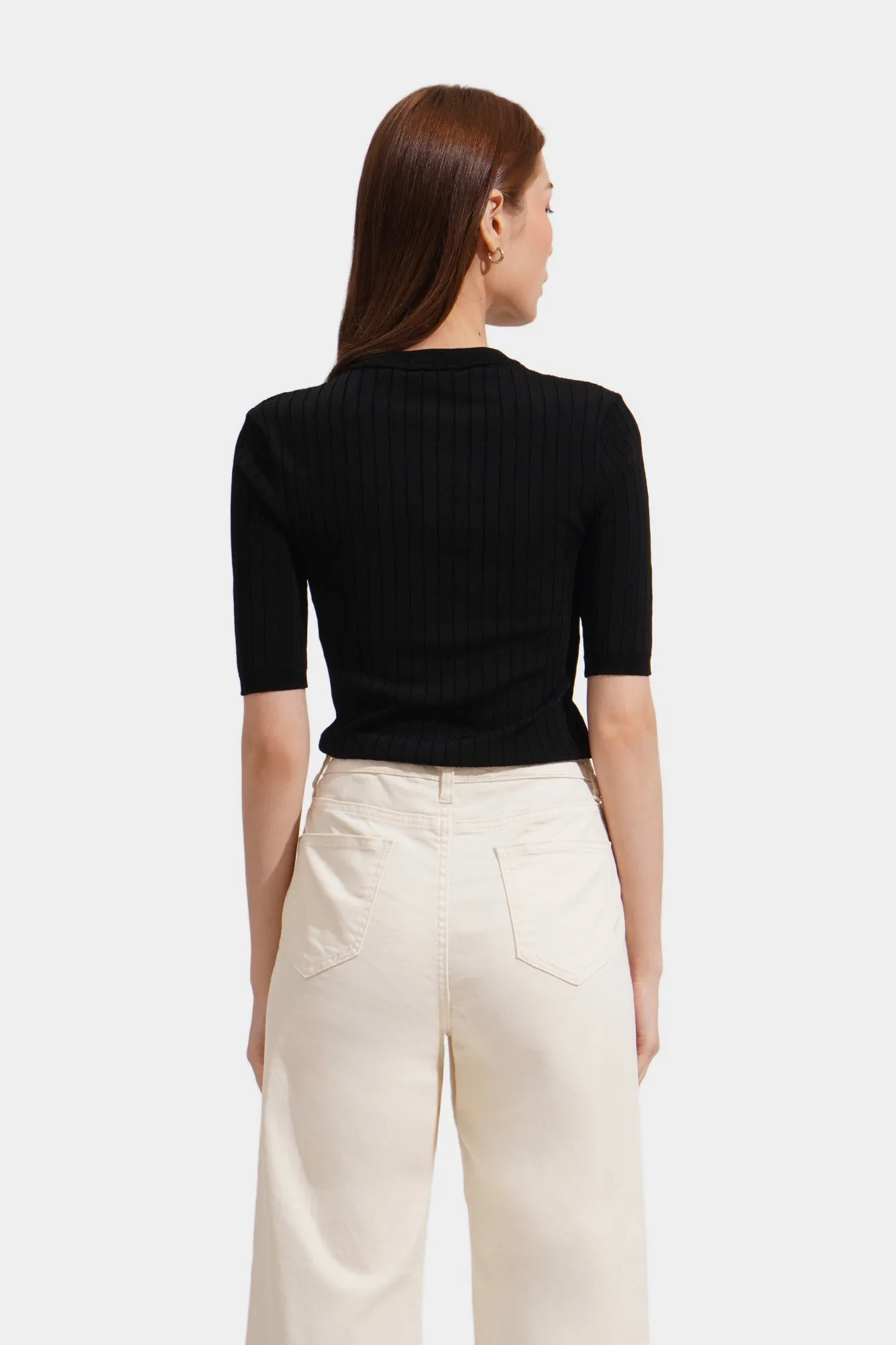 Patterned Knit Top