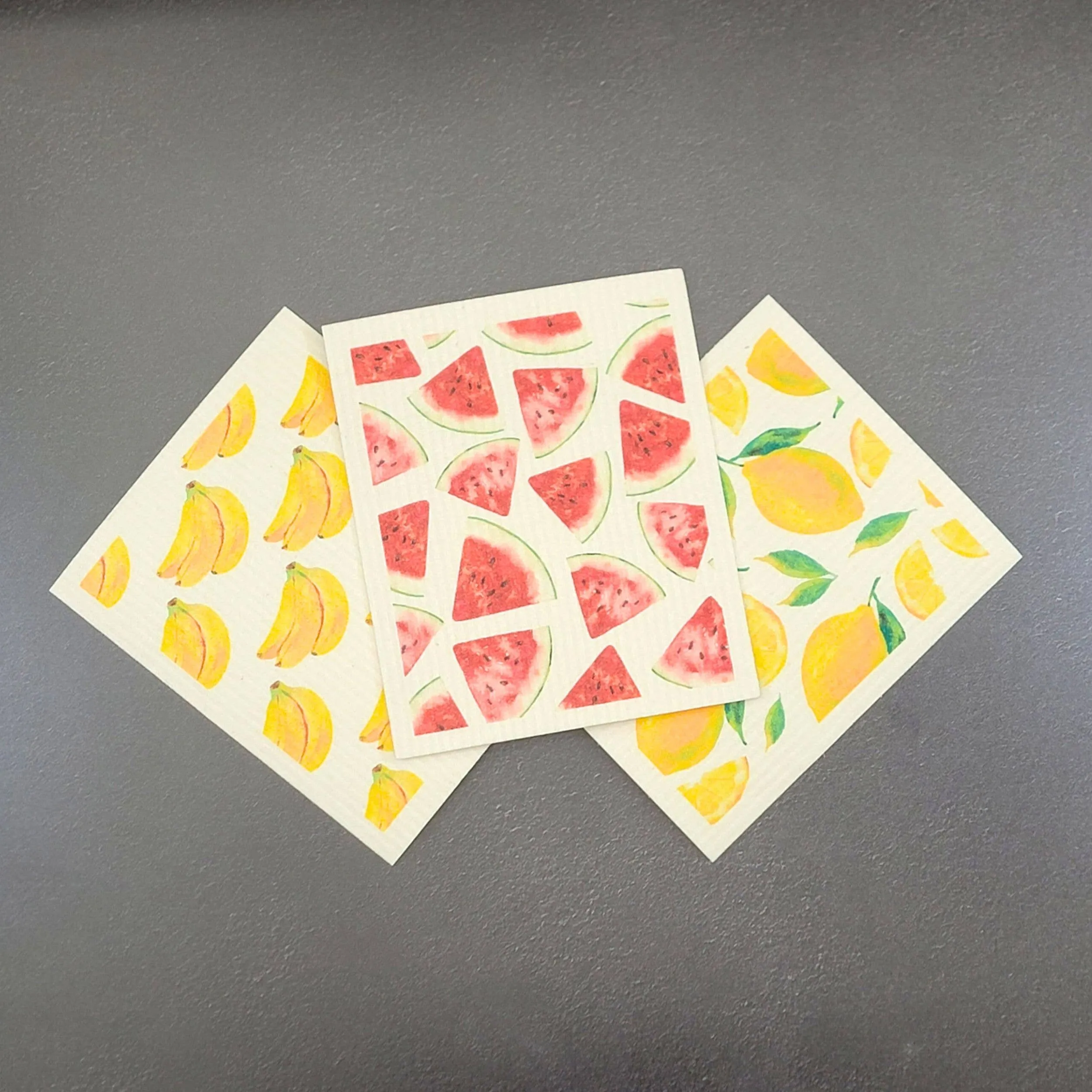Patterned Lemon Swedish Dishcloth - Swedish Dishcloths