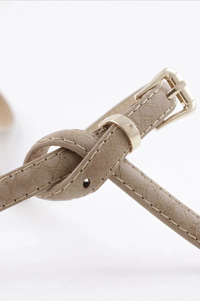 patterned slim belt