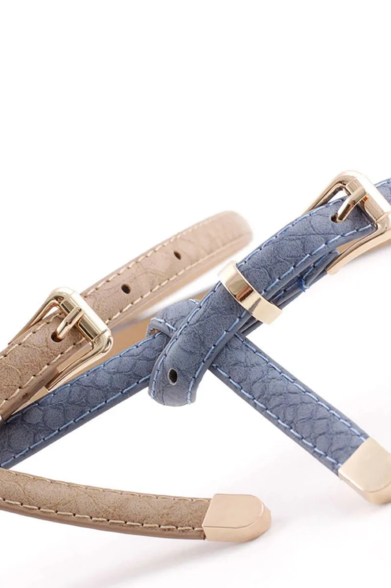 patterned slim belt
