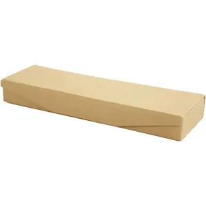 Pencil Pen Case Magnetic Closure Boxes 21cm Craft School Storage Hard Cardboard With Press Stud