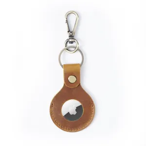 Personalized Air Tag Keychain, Engraved Leather Airtag Holder