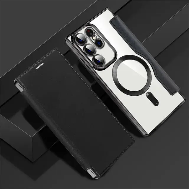 Personalized Leather textured flip phone case - Hot Sale 50% Off