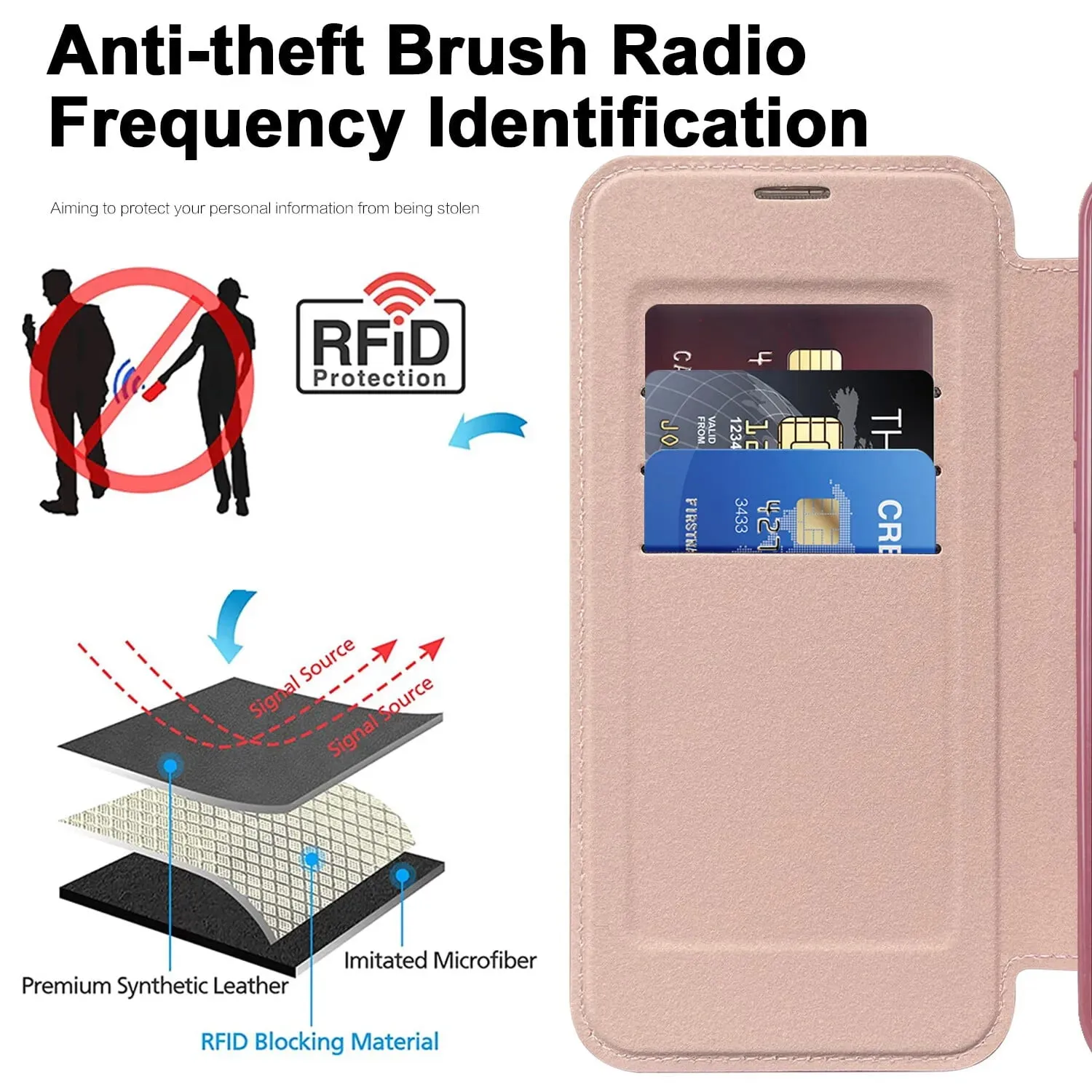 Personalized Leather textured flip phone case - Hot Sale 50% Off