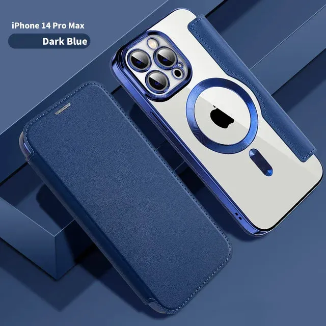 Personalized Leather textured flip phone case - Hot Sale 50% Off