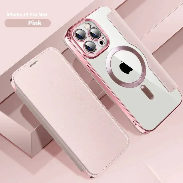 Personalized Leather textured flip phone case - Hot Sale 50% Off