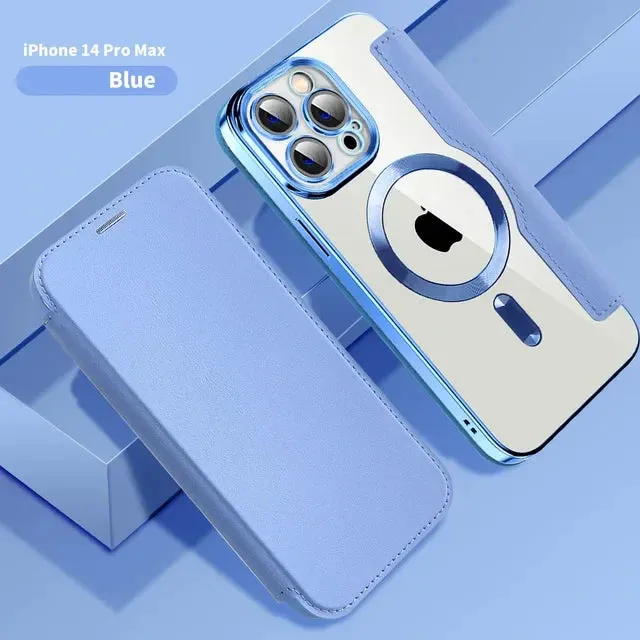 Personalized Leather textured flip phone case - Hot Sale 50% Off