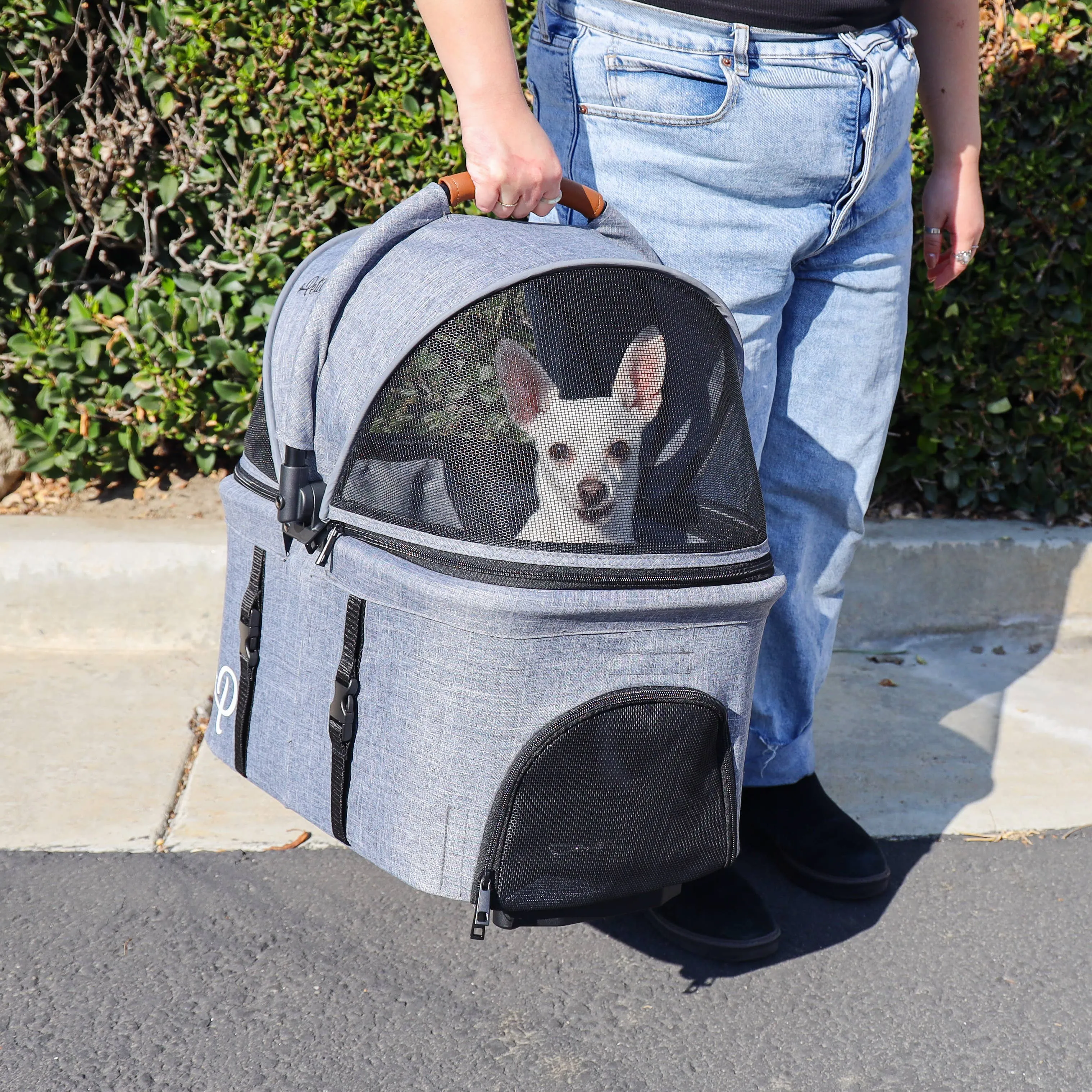 Petique, Inc - 3-in-1 Tri-Fold Pet Stroller