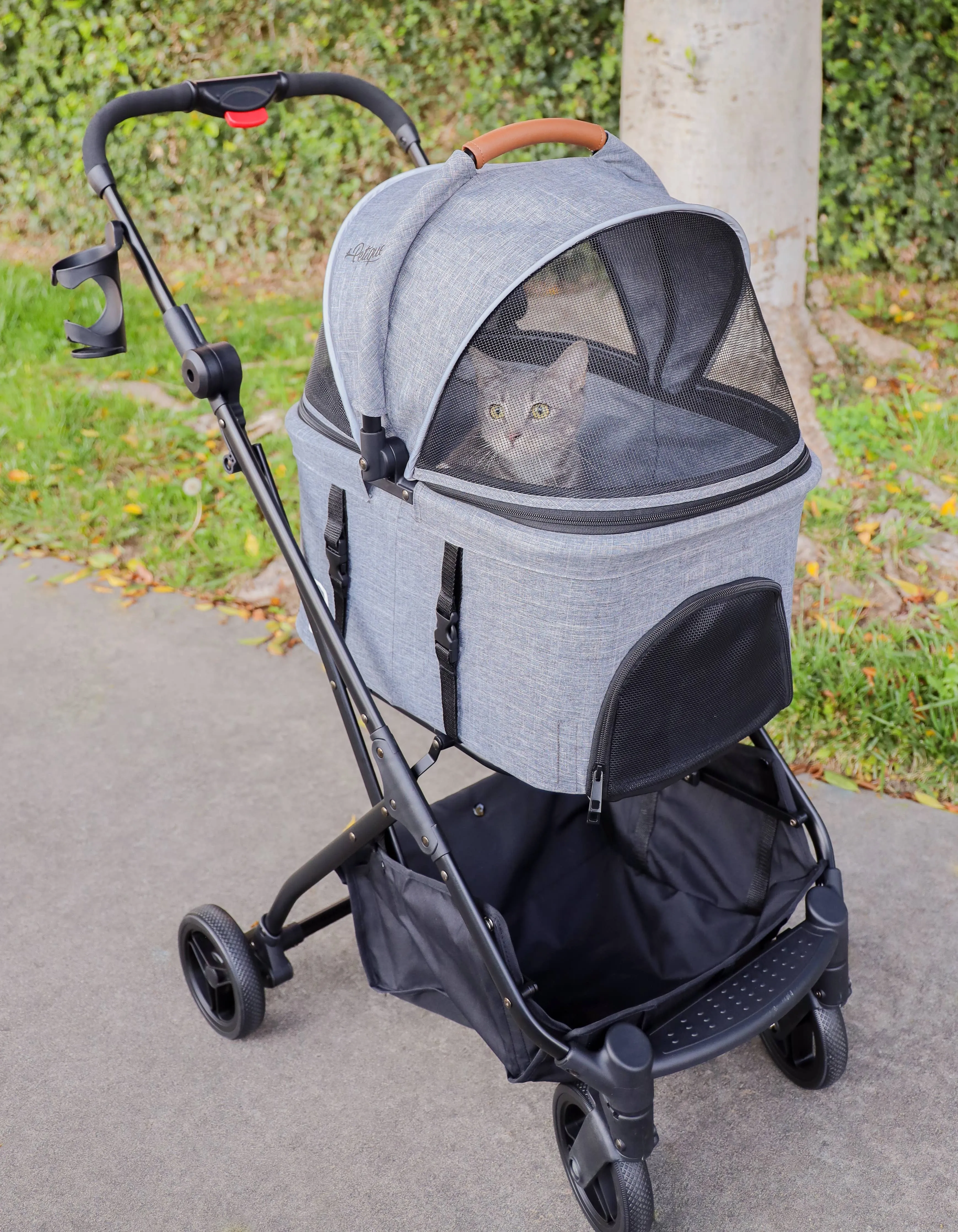 Petique, Inc - 3-in-1 Tri-Fold Pet Stroller