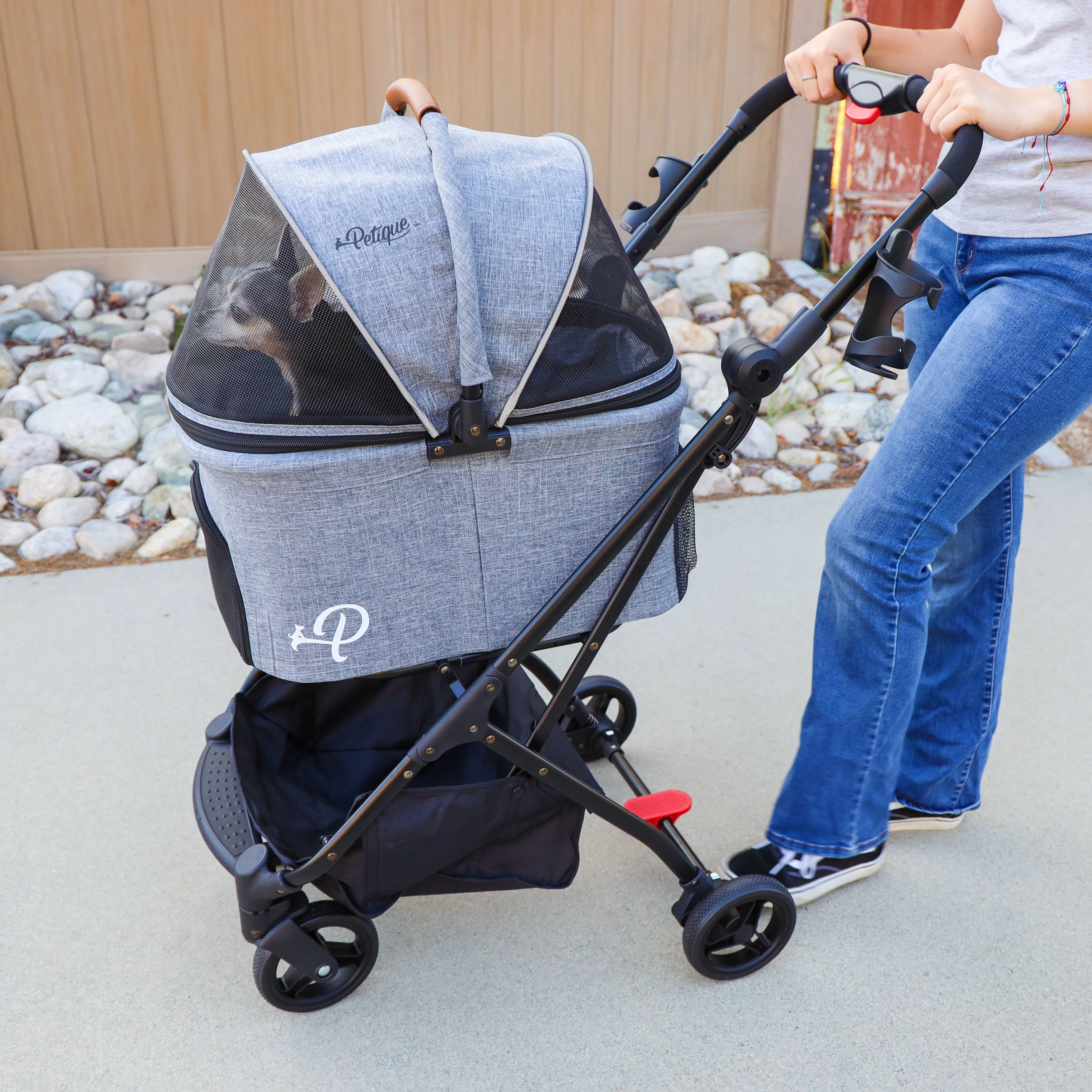 Petique, Inc - 3-in-1 Tri-Fold Pet Stroller