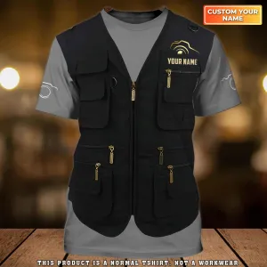 Photographer Shop Personalized Name 3D Tshirt Gift For Photographer [Non Workwear]