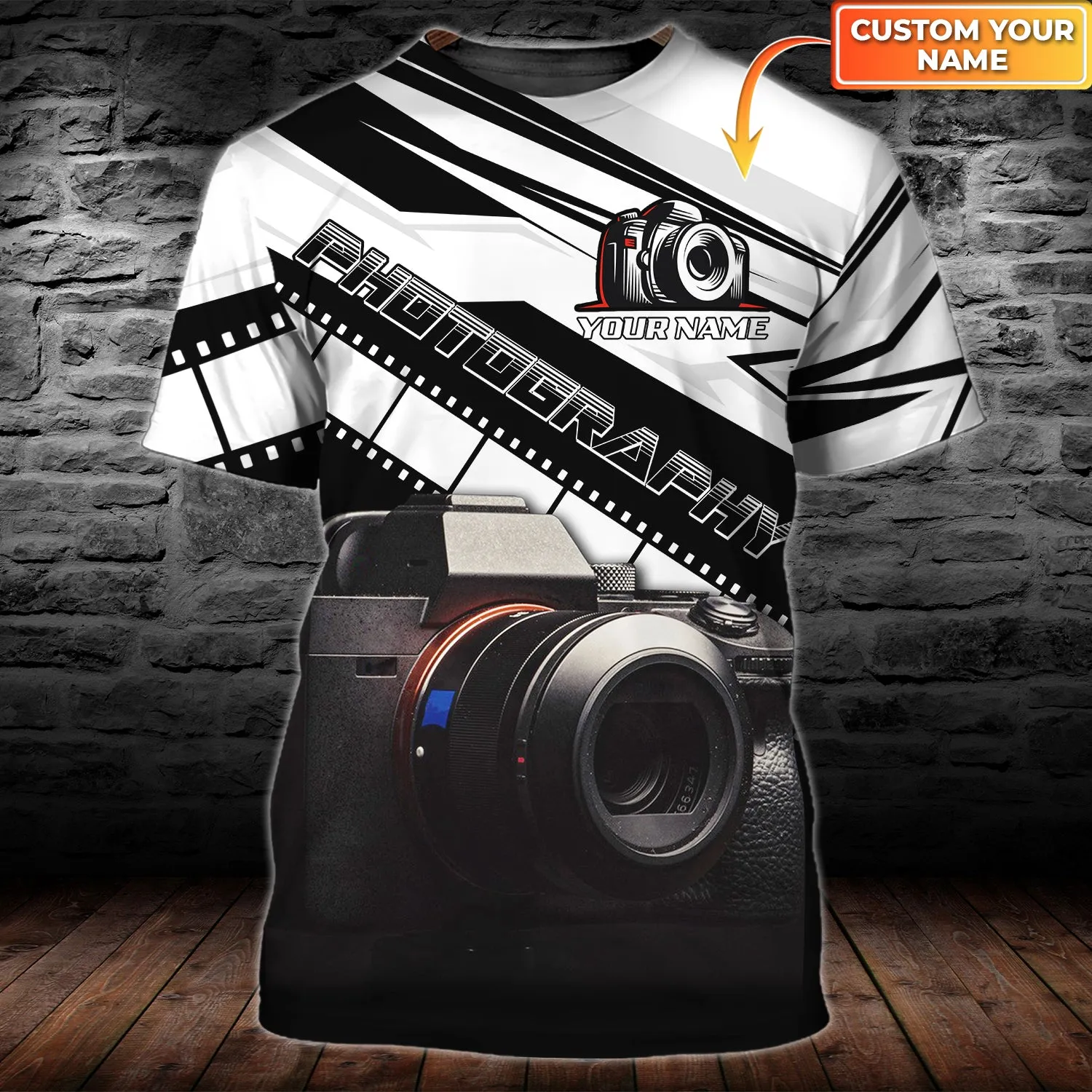 Photography 1 - Personalized Name 3D Tshirt