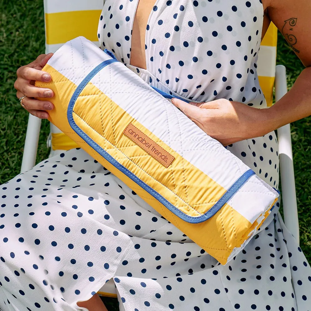 Picnic Rug Yellow Stripe