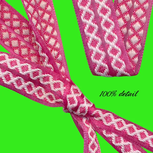 Pink Lattice Ribbons
