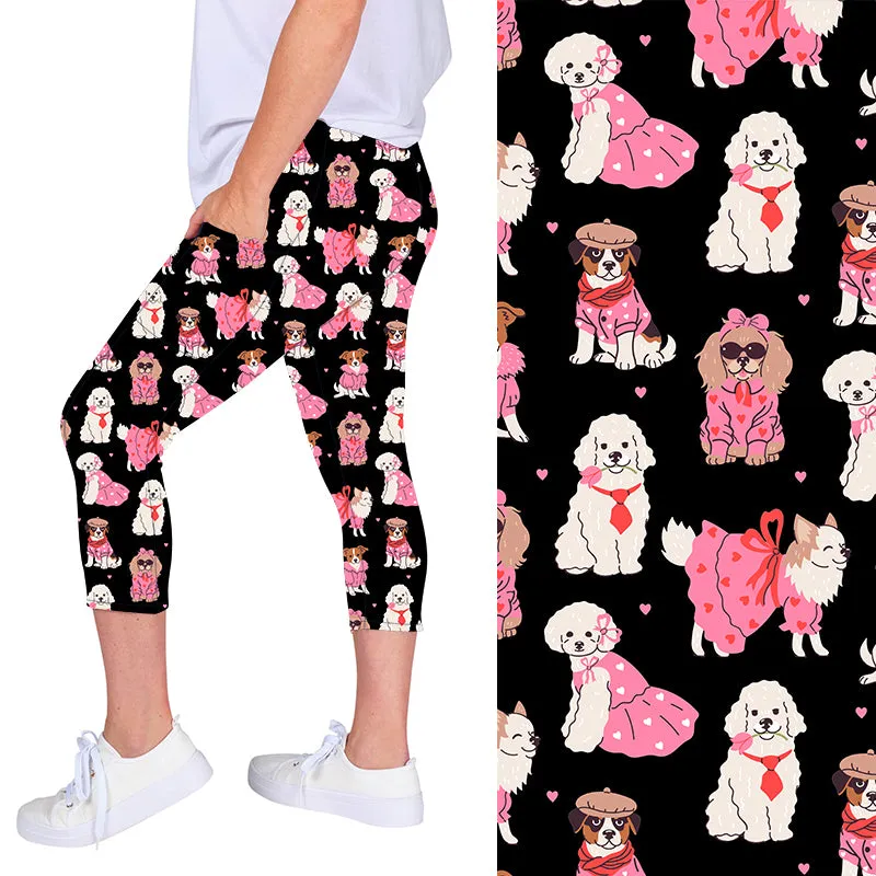 Pink Pooches Deluxe Pocket Capri