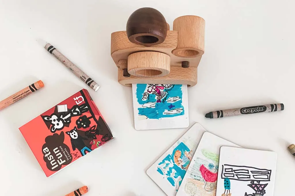 Polaroid Style Wooden Toy Camera