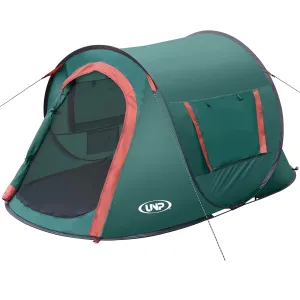 Pop up Tent2 Person Tent for CampingInstant Portable Beach TentEasy Pop-Up Shade Tents 2 Doors for Camping Hiking & Traveling with Carrying Bag