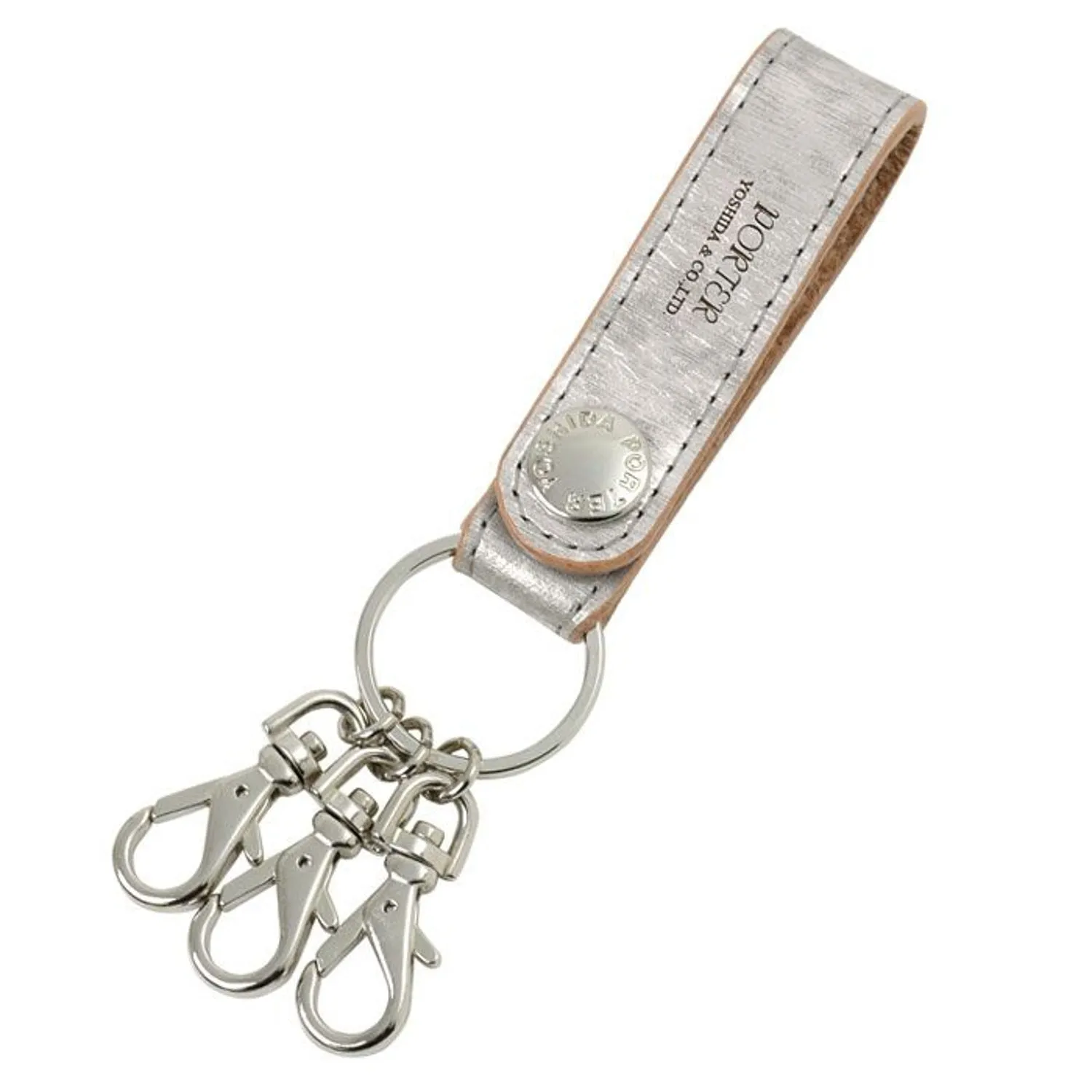Porter Foil Key Holder Gray Silver