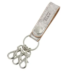 Porter Foil Key Holder Gray Silver