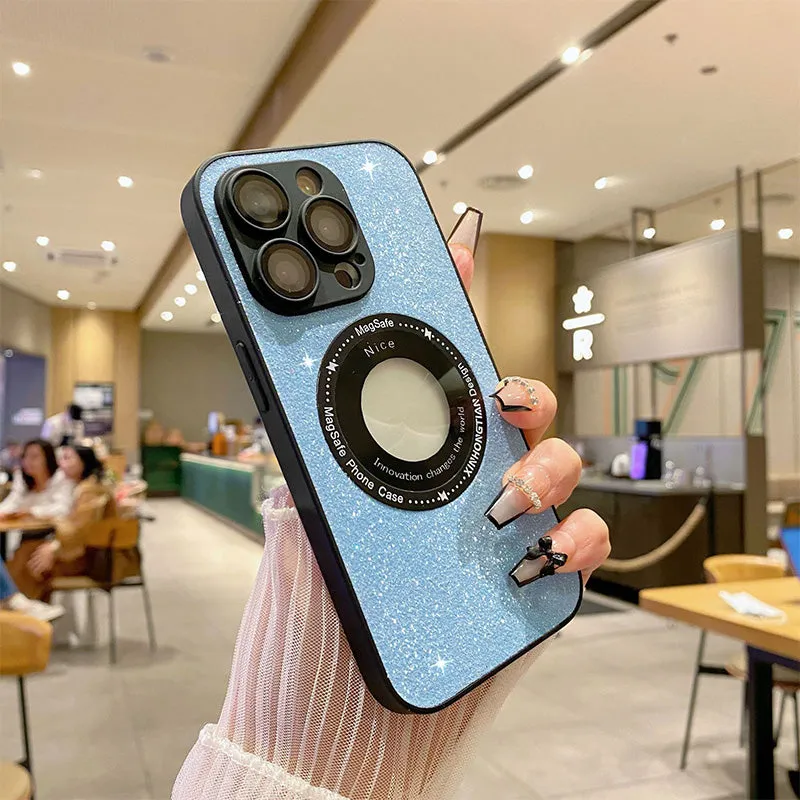 [practical gift] Sparkling Magnetic Phone Case for iPhone Series