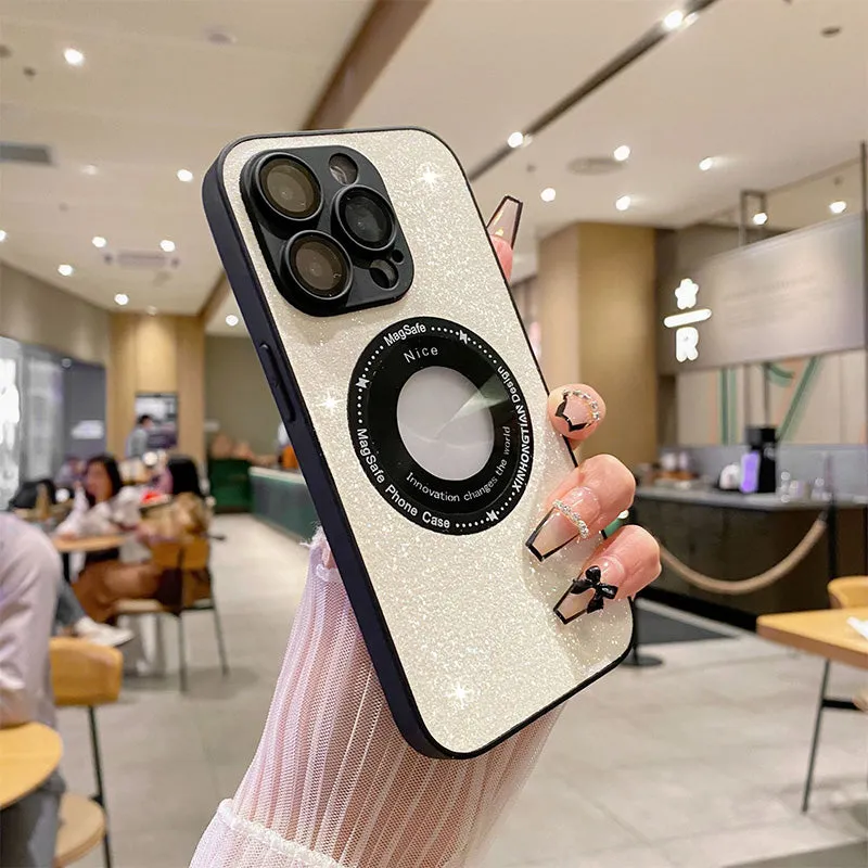 [practical gift] Sparkling Magnetic Phone Case for iPhone Series