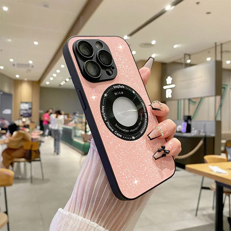 [practical gift] Sparkling Magnetic Phone Case for iPhone Series