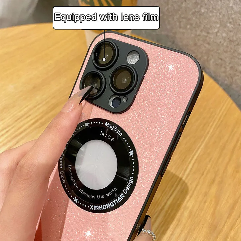 [practical gift] Sparkling Magnetic Phone Case for iPhone Series