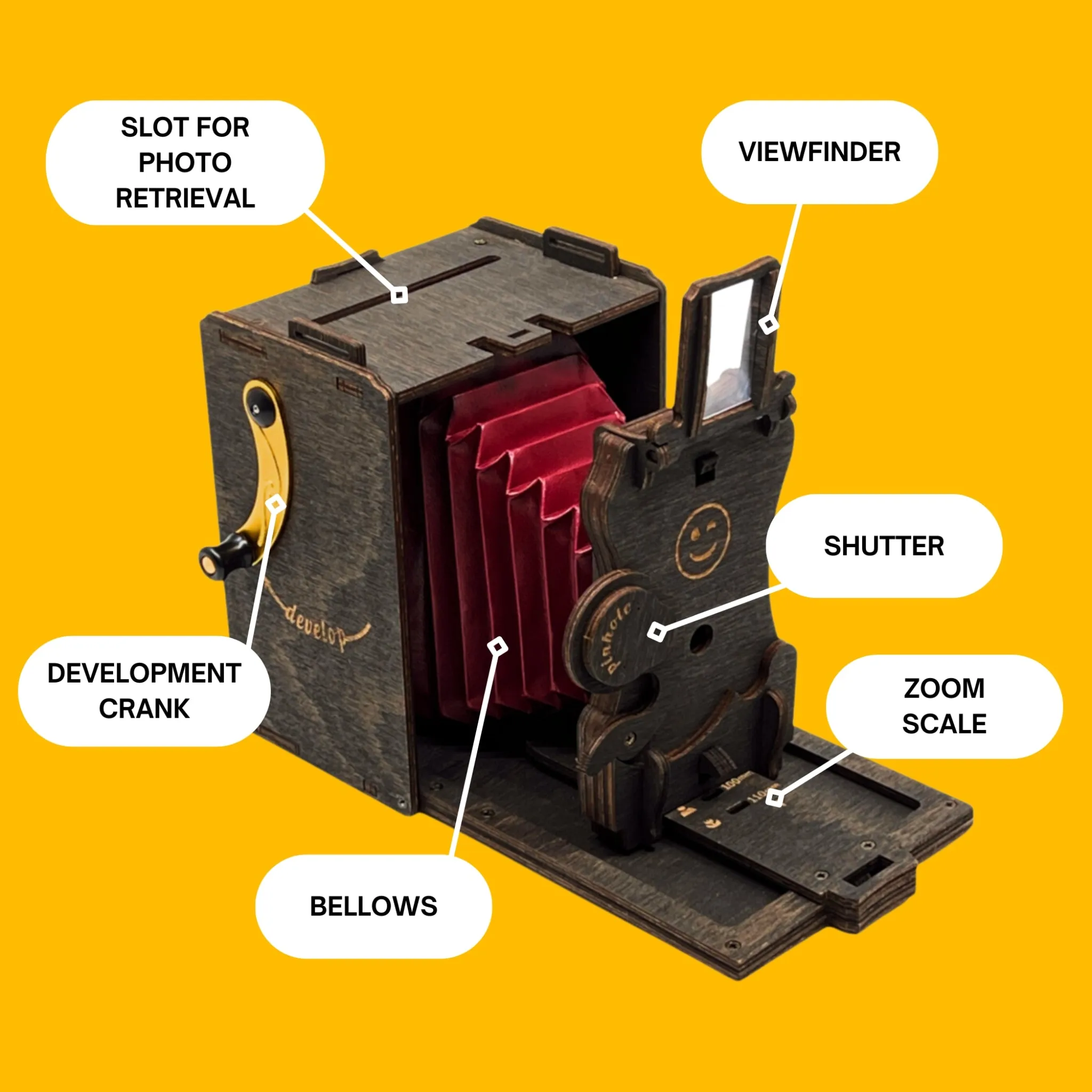 Pre-assembled Pinhole Instant SQUARE Film Camera