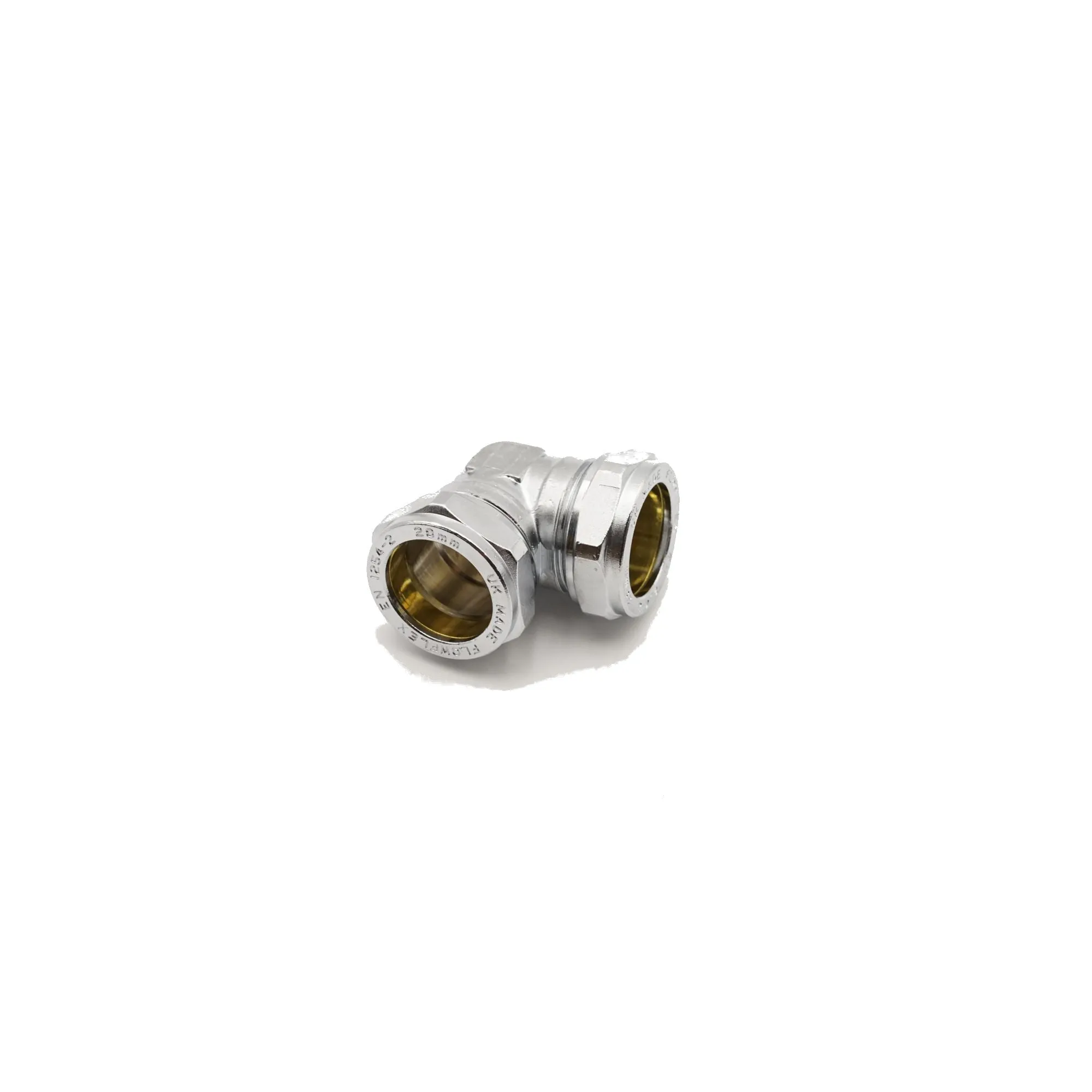PrimaPlus Chrome Compression Elbow 28mm (Pack of 5)