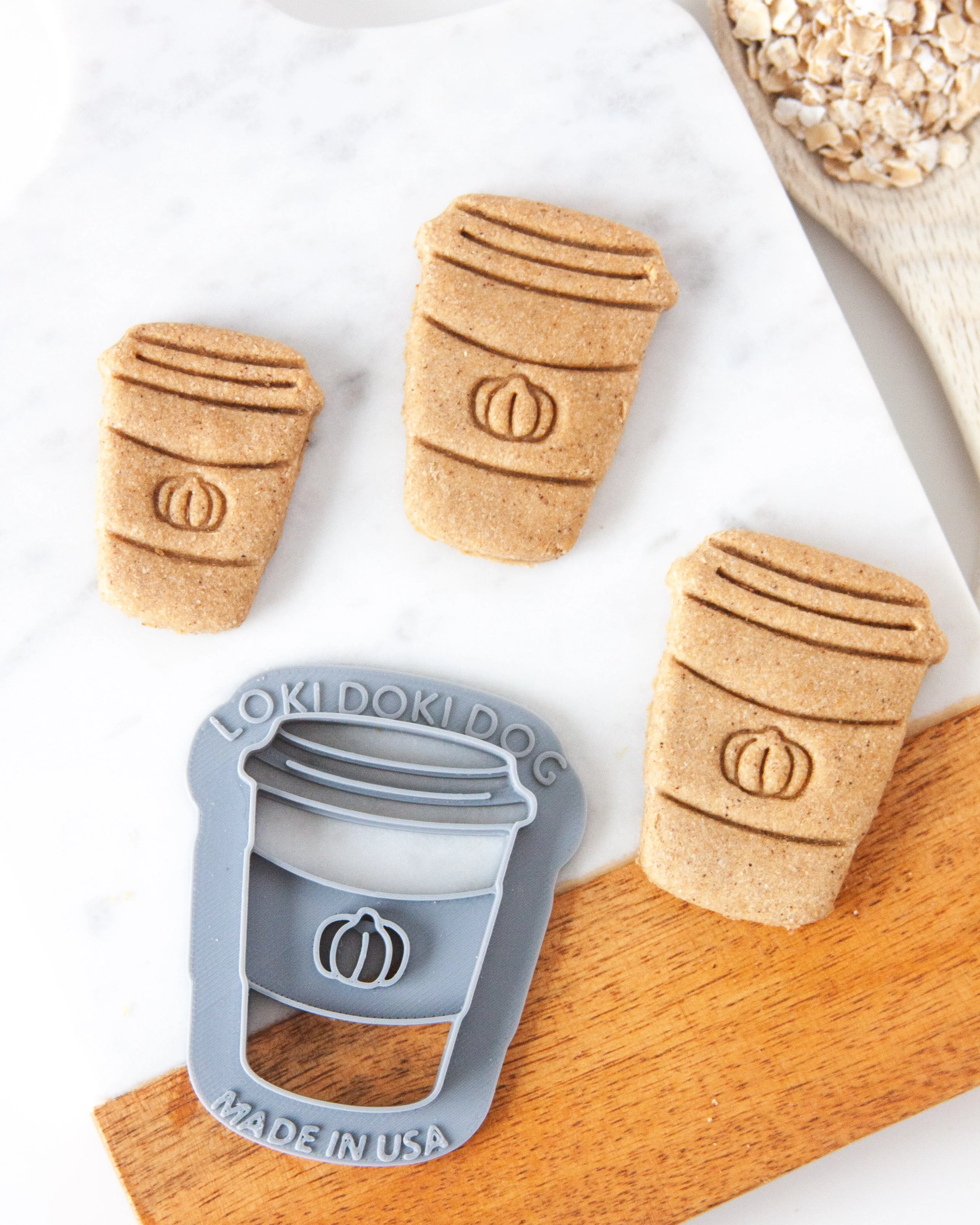 Pumpkin Spice Latte   "Sweeter Than Pie" Dog Biscuit Cookie Cutters (BUNDLE of 2)