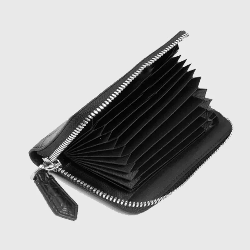 Purchase Best Looking Crocodile Shiny Leather Zipper Wallet For Sale