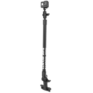 RAM® Tough-Pole™ 24" Camera Mount with Single Pipe & Dual Track Base (RAP-411-18-A-GOP1)