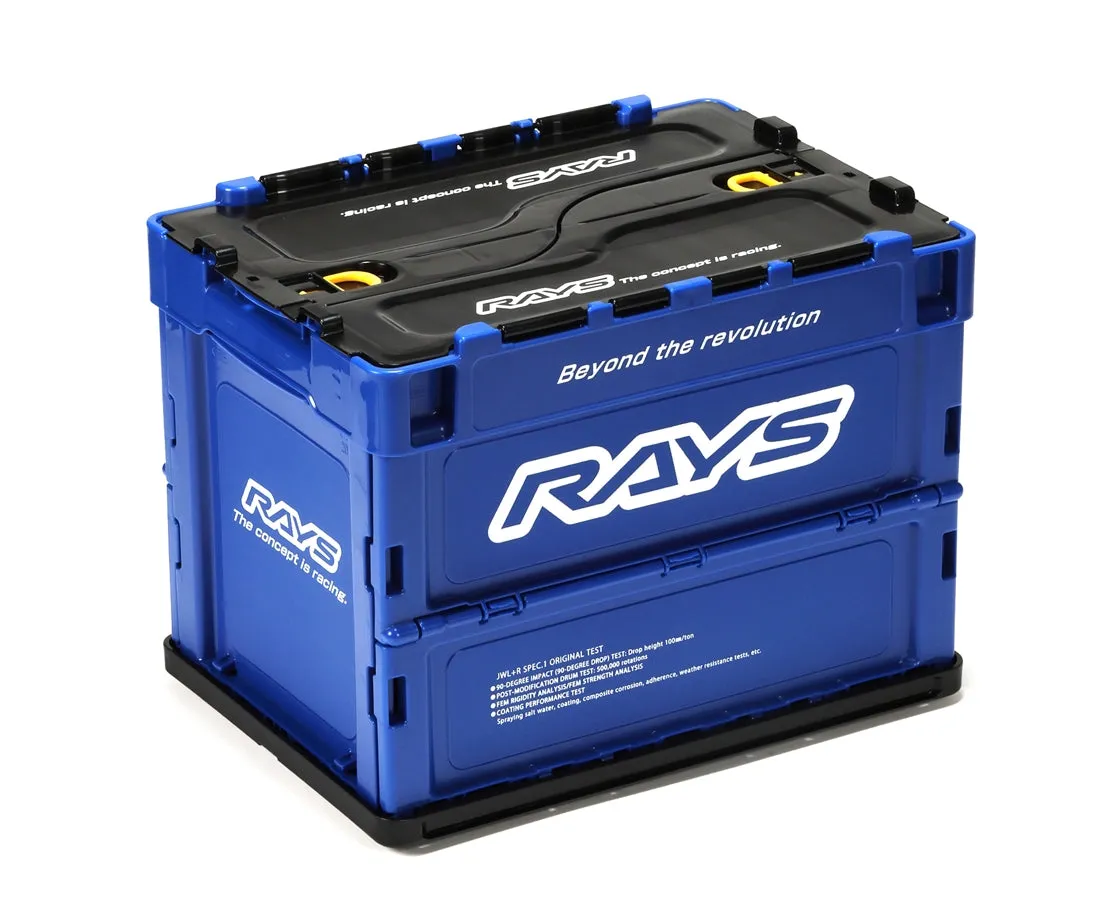 Rays Collapsible Storage Crate (Foldable Box) Blue