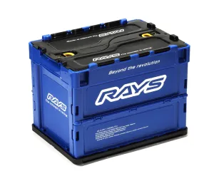 Rays Collapsible Storage Crate (Foldable Box) Blue