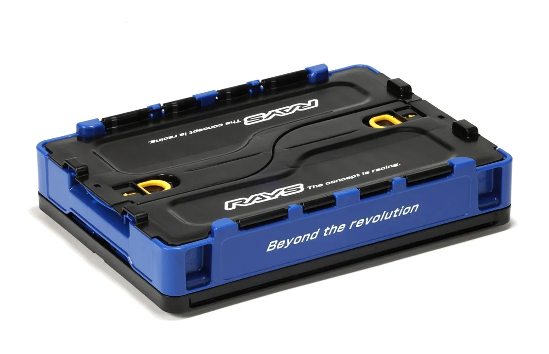 Rays Collapsible Storage Crate (Foldable Box) Blue