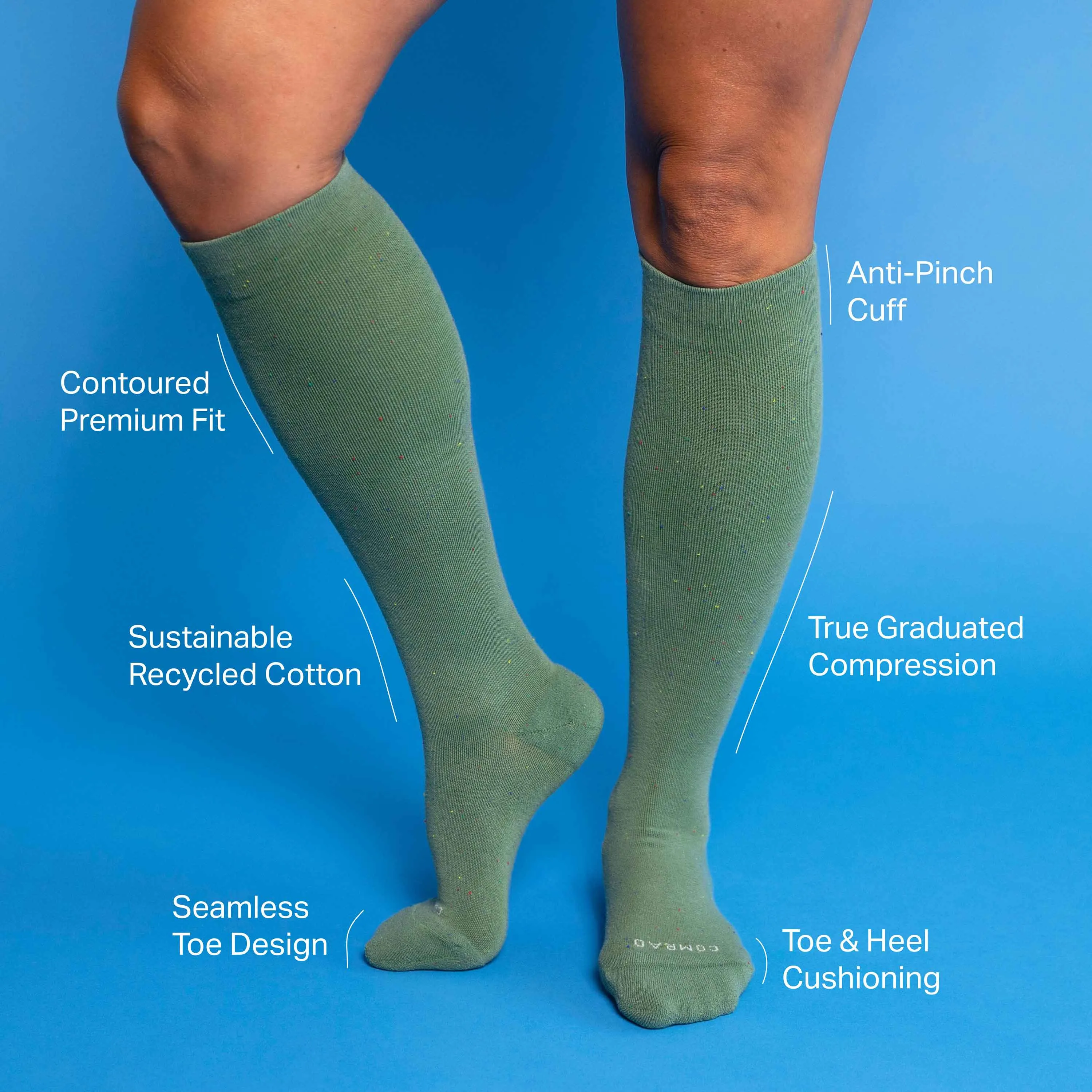 Recycled Cotton Compression Socks
