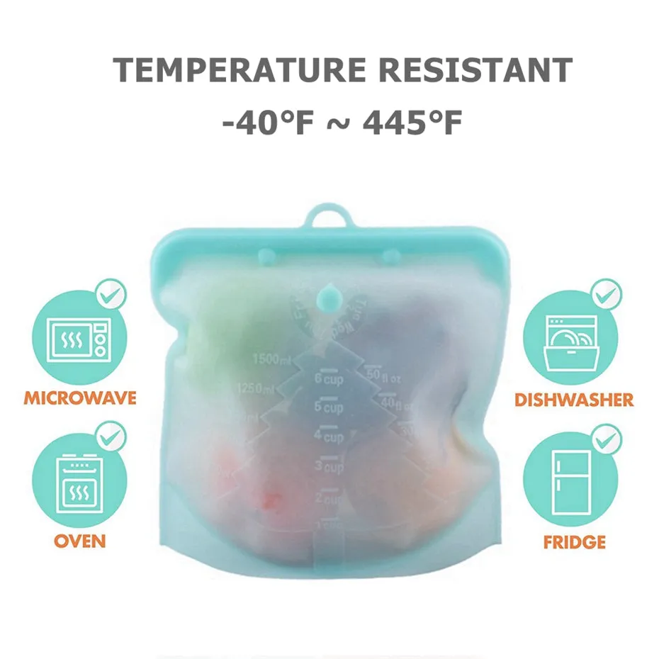 Reusable Seal-Lock Food Storage Bags