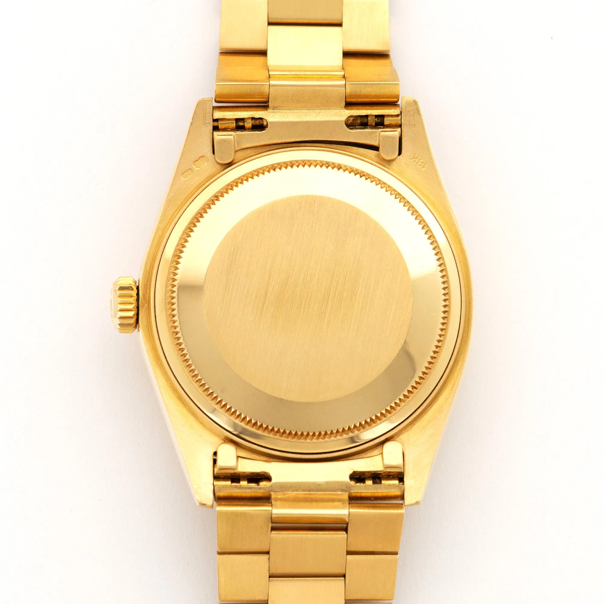 Rolex Yellow Gold Day-Date Pave Diamond Watch, from 1981