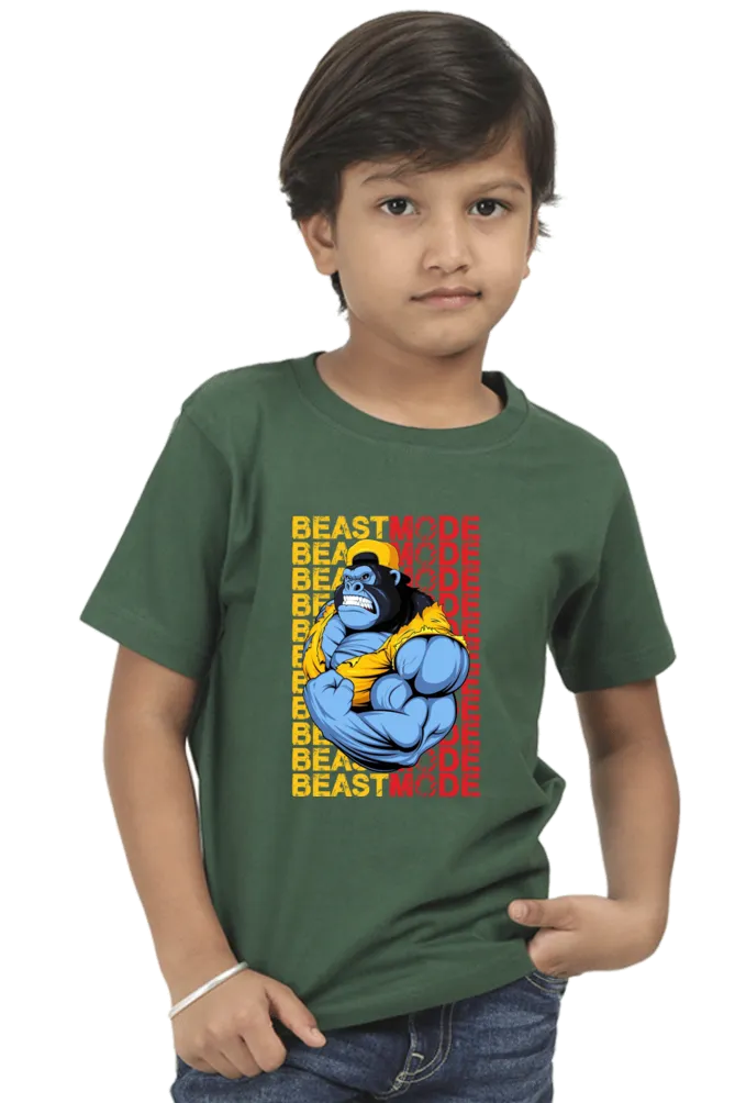 Round Neck T-Shirt (Boys) - Beast Mode (10 Colours)