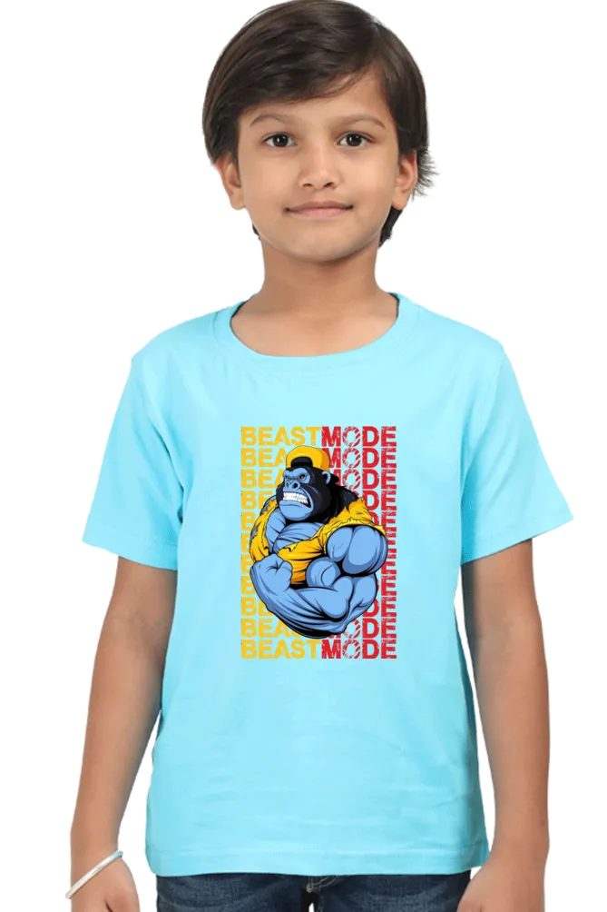 Round Neck T-Shirt (Boys) - Beast Mode (10 Colours)