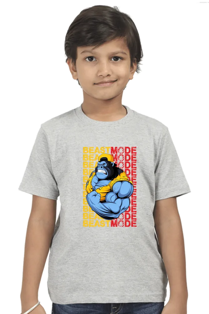 Round Neck T-Shirt (Boys) - Beast Mode (10 Colours)
