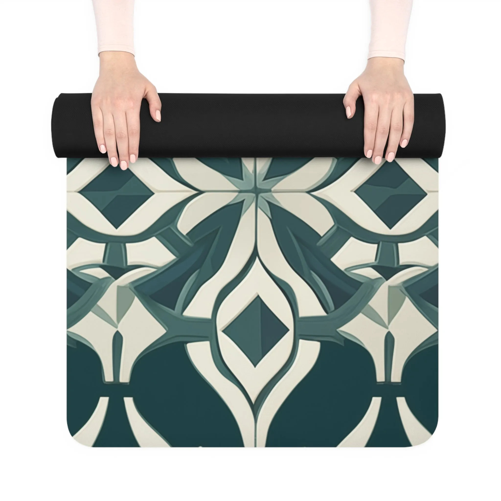 Rubber Yoga Mat- Colette Florence Trellis