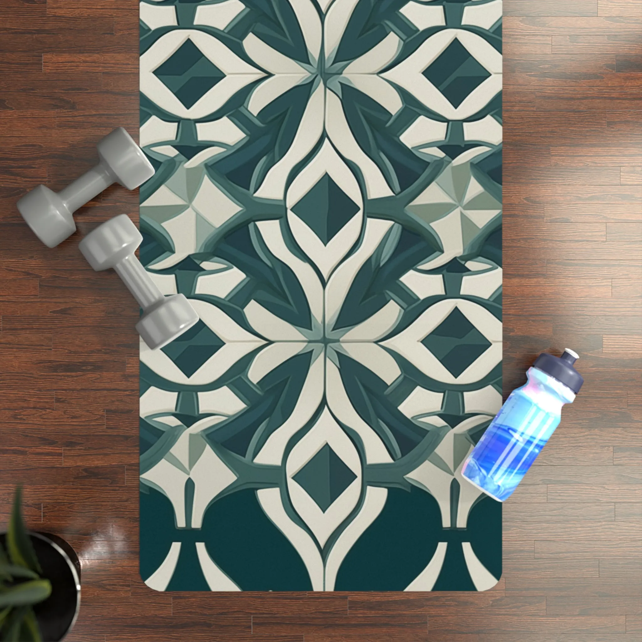 Rubber Yoga Mat- Colette Florence Trellis
