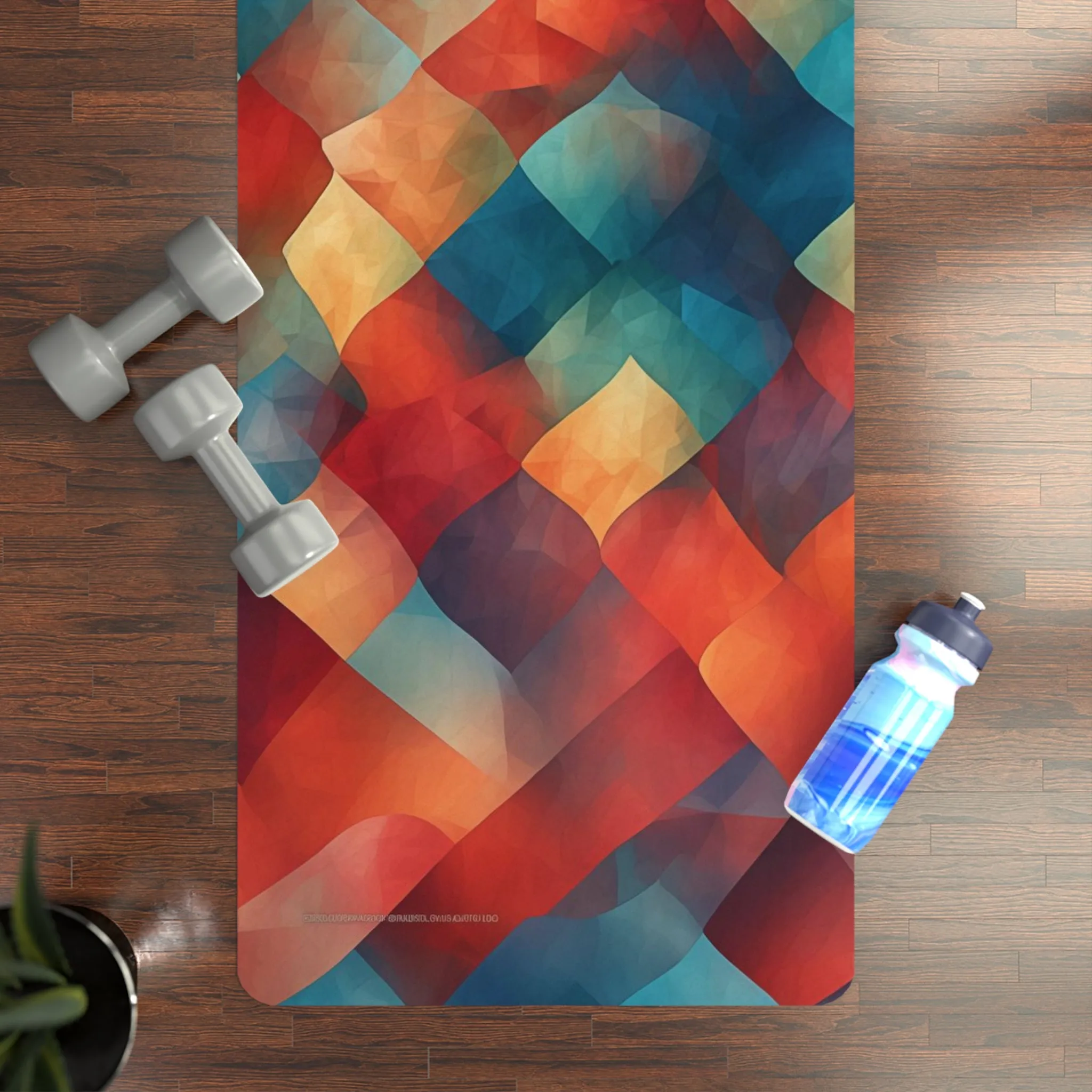 Rubber Yoga Mat- Tove Manchester Harlequin
