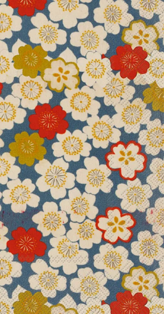 Sakura Blue Paper Guest Towels