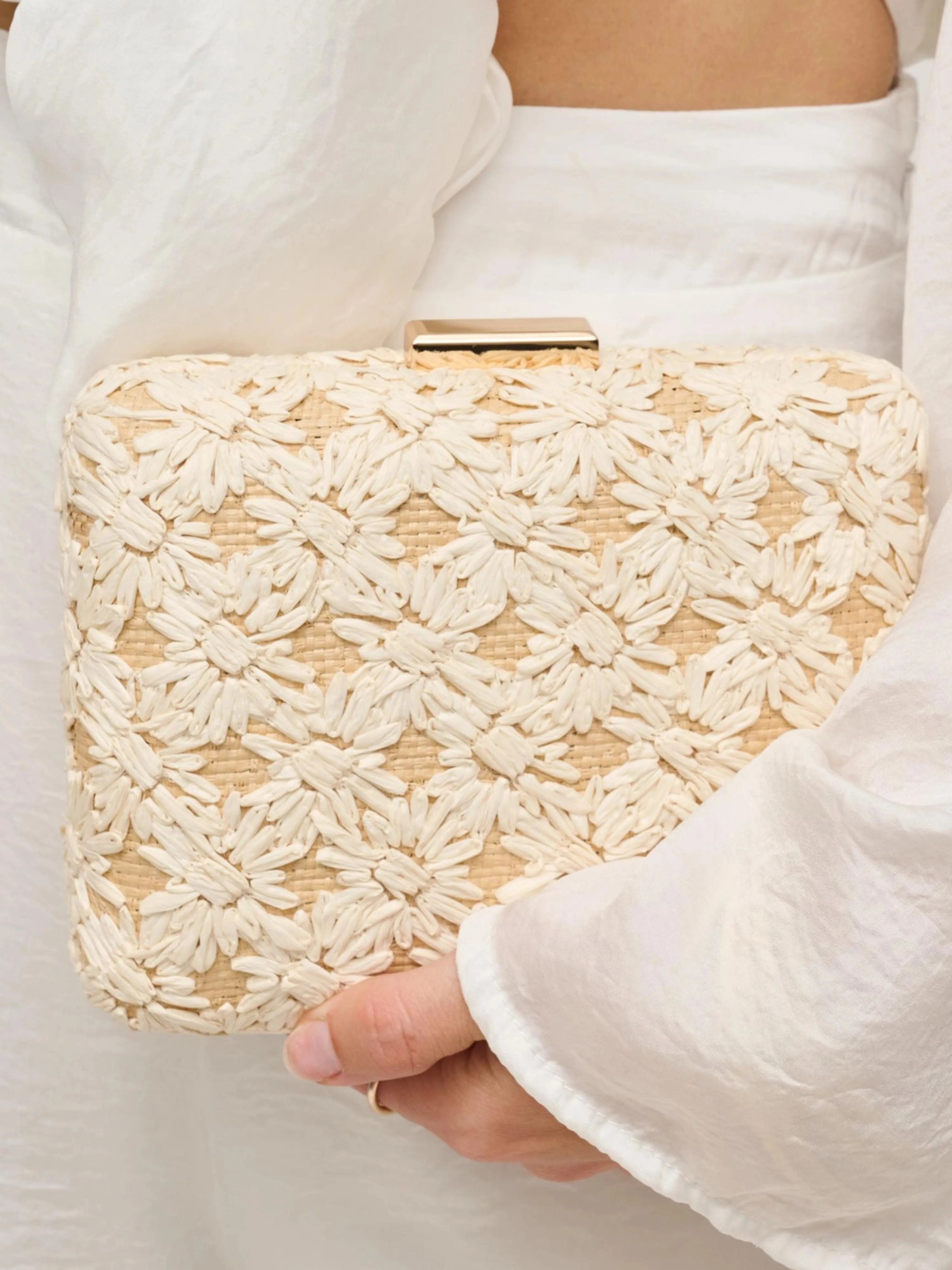 Sammi Evening Bag in Ivory